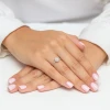 Pierścionek z białego złota z diamentami laboratoryjnymi w owalnej oprawie Lab Diamonds W0584.B3.LDW.01 marko