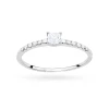 Pierścionek na zaręczyny z białego złota diament laboratoryjny Princessa Lab Diamonds W0588.B3.LDW.01 marko