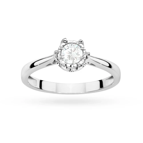 Złoty pierścionek z białego złota z okazałym diamentem laboratoryjnym 0,25ct Lab Diamonds W0605.B3.LDW.01 marko