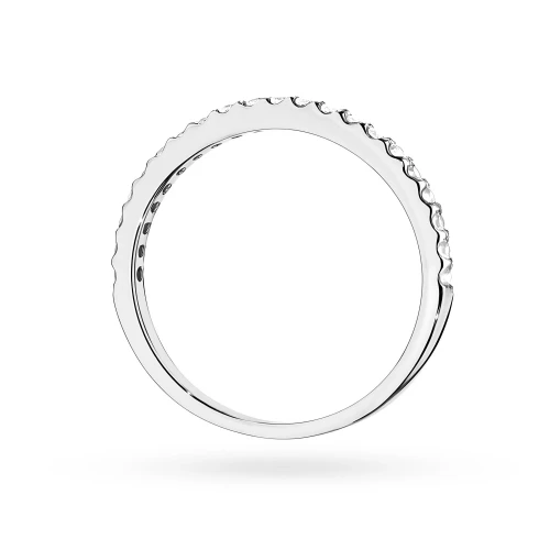 Pierścionek zaręczynowy obrączka  z białego złota Lab Diamonds Relove - Rozmiar 13