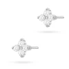 Kolczyki z białego złota z brylantami 0,12ct klasyczne basic K0024.B3.DIW.01 marko
