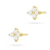 Złote kolczyki z brylantami 0,12ct klasyczne basic K0024.Z3.DIW.01 marko