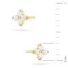 Złote kolczyki z brylantami 0,12ct klasyczne basic K0024.Z3.DIW.01 marko
