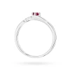 Złoty pierścionek zaręczynowy z rubinem 0,15ct i brylantami z białego złota Galaktyki W0262.B3.RUR.01 marko