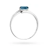 Pierścionek z białego złota owalny topaz London Blue i brylanty Kultowa W0119.B3.TOL.01 marko