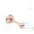 Srebrny pojedynczy kolczyk rose gold kulka 3mm Jeso K804-925-R-3-SOLO marko