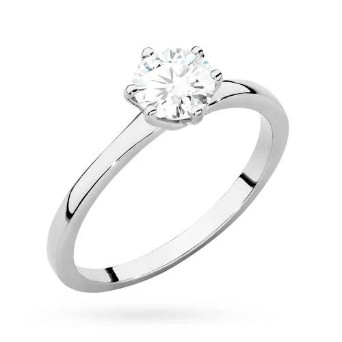 Klasyczny pierścionek z białego złota z diamentem laboratoryjnym 0,70ct w sześciu łapkach Lab Diamonds W0535.B3.LDW.04 marko