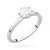 Klasyczny pierścionek z białego złota z diamentem laboratoryjnym 0,70ct w sześciu łapkach Lab Diamonds W0535.B3.LDW.04 marko