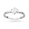 Klasyczny pierścionek z białego złota z diamentem laboratoryjnym 0,70ct w sześciu łapkach Lab Diamonds W0535.B3.LDW.04 marko