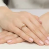 Złoty pierścionek diament laboratoryjny 0,40ct i kamienie na koronie różowe złoto Lab Diamonds  W0547.R3.LDW.01 marko