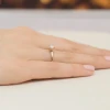 Złoty pierścionek diament laboratoryjny 0,40ct i kamienie na koronie różowe złoto Lab Diamonds  W0547.R3.LDW.01 marko