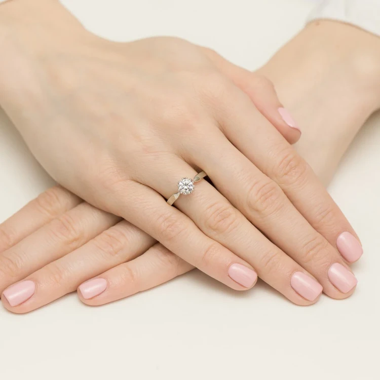Pierścionek białe złoto z diamentem laboratoryjnym 0,70ct w ażurowej oprawie Lab Diamonds W0541.B3.LDW.03 marko