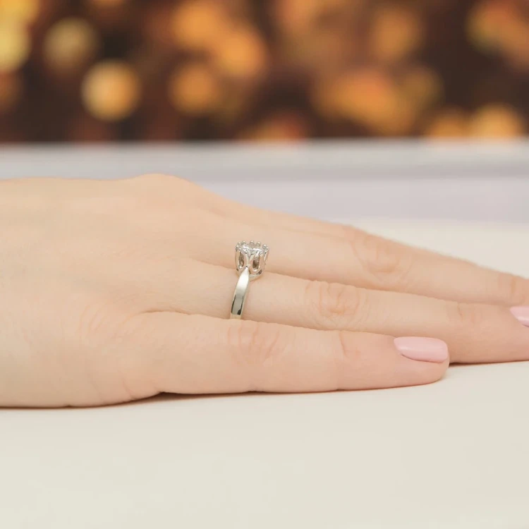Pierścionek białe złoto z diamentem laboratoryjnym 0,70ct w ażurowej oprawie Lab Diamonds W0541.B3.LDW.03 marko