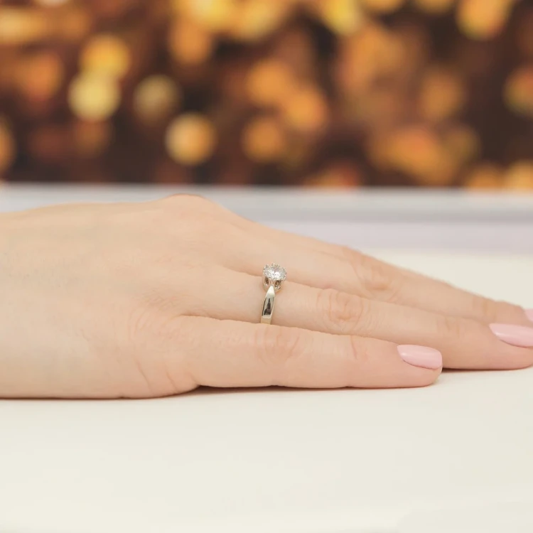 Pierścionek białe złoto z diamentem laboratoryjnym 0,40ct w ażurowej oprawie Lab Diamonds W0541.B3.LDW.01 marko