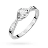 Pierścionek z białego złota z diamentem laboratoryjnym 0,10ct Lab Diamonds pleciona oprawa W0329.B3.LDW.01 marko