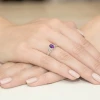 Pierścionek zaręczynowy białe złoto z ametystem 0,40ct Kultowa W0005.B3.AMV.01 marko