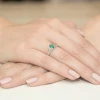 Pierścionek zaręczynowy białe złoto ze szmaragdem 0,40ct Kultowa W0005.B3.EMG.01 marko