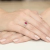 Pierścionek zaręczynowy białe złoto z rubinem 0,60ct Kultowa W0005.B3.RUR.01 marko