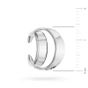Srebrny kolczyk podwójna nausznica fake piercing K2155-925-S-SOLO marko