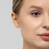 Złote kolczyki wkrętki z cyrkonią 4mm basic Jeso K2181-333 marko