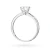 Klasyczny pierścionek z białego złota z diamentem laboratoryjnym 1,00ct półokrągła szyna Lab Diamonds W0553.B3.LDW.04 marko