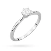 Klasyczny pierścionek z białego złota z diamentem laboratoryjnym 0,50ct półokrągła szyna Lab Diamonds W0553.B3.LDW.02 marko
