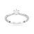 Klasyczny pierścionek z białego złota z diamentem laboratoryjnym 0,50ct półokrągła szyna Lab Diamonds W0553.B3.LDW.02 marko
