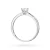 Klasyczny pierścionek z białego złota z diamentem laboratoryjnym 0,50ct półokrągła szyna Lab Diamonds W0553.B3.LDW.02 marko