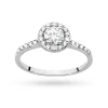 Pierścionek białe złoto diament laboratoryjny 0,50ct i 28 kamieni Lab Diamonds W0551.B3.LDW.02 marko