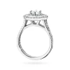 Okazały pierścionek diament laboratoryjny 0,40ct i 88 kamieni bocznych białe złoto Lab Diamonds W0549.B3.LDW.01 marka