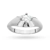 Białe złoto pierścionek z dużym diamentem laboratoryjnym 0,50ct Lab Diamonds W0545.B3.LDW.02 marko