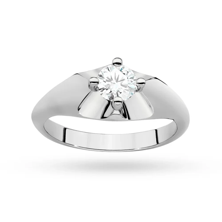 Białe złoto pierścionek z dużym diamentem laboratoryjnym 0,50ct Lab Diamonds W0545.B3.LDW.02 marko