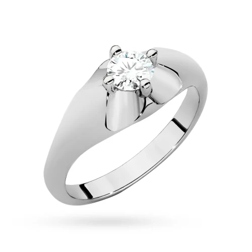 Białe złoto pierścionek z dużym diamentem laboratoryjnym 0,40ct Lab Diamonds W0545.B3.LDW.01 marko