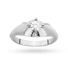 Białe złoto pierścionek z dużym diamentem laboratoryjnym 0,40ct Lab Diamonds W0545.B3.LDW.01 marko