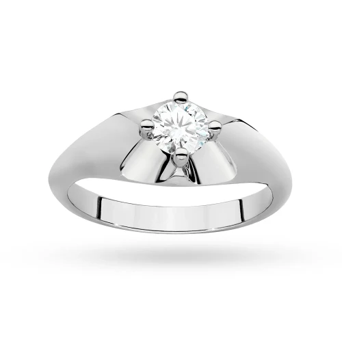 Białe złoto pierścionek z dużym diamentem laboratoryjnym 0,40ct Lab Diamonds W0545.B3.LDW.01 marko
