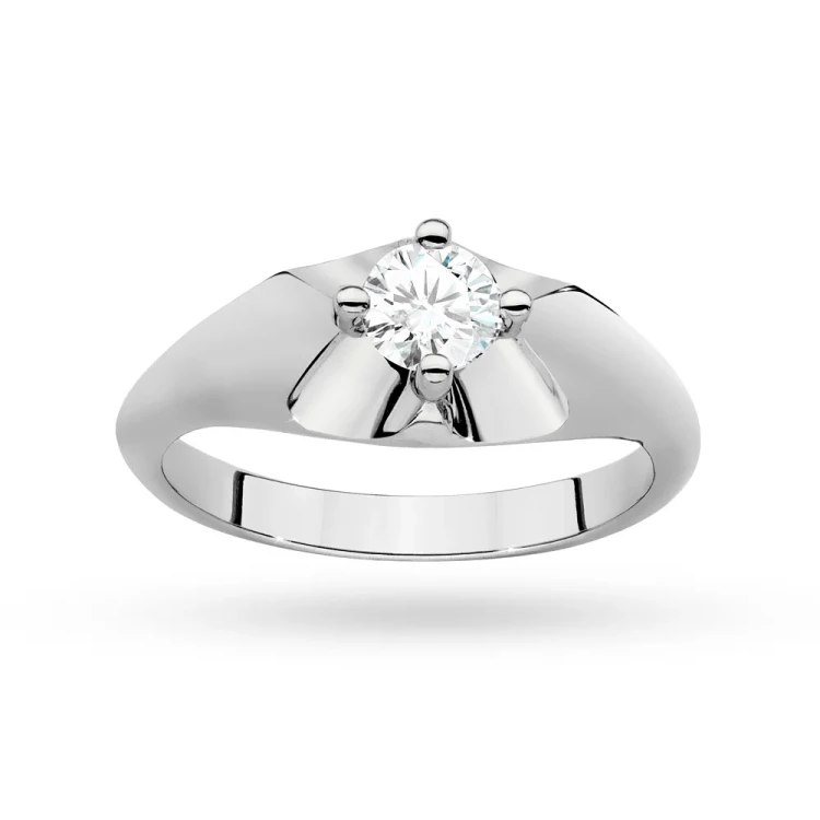 Białe złoto pierścionek z dużym diamentem laboratoryjnym 0,40ct Lab Diamonds W0545.B3.LDW.01 marko
