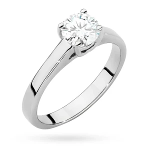 Pierścionek białe złoto diament  laboratoryjny 0,70ct oprawa cathedral Lab Diamonds