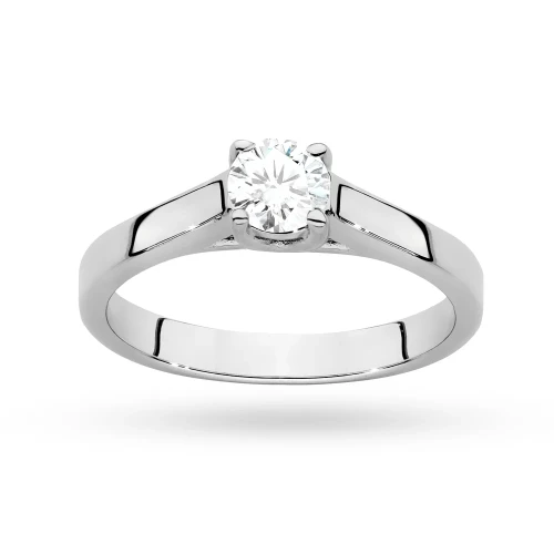 Pierścionek białe złoto diament laboratoryjny 0,40ct oprawa cathedral Lab Diamonds W0544.B3.LDW.01 marko