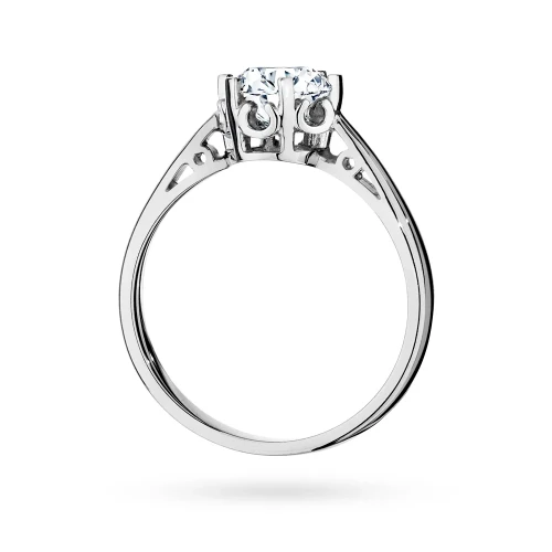 Pierścionek białe złoto z diamentem  laboratoryjnym 1,00ct w ażurowej oprawie Lab Diamonds