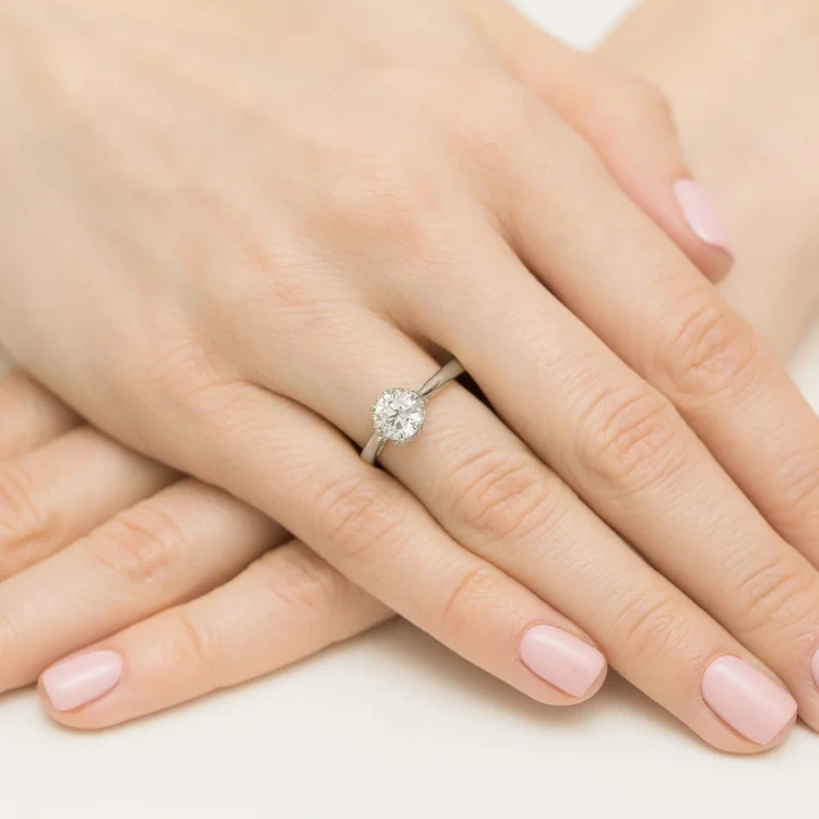 Pierścionek białe złoto z diamentem laboratoryjnym 1,00ct w ażurowej oprawie Lab Diamonds W0542.B3.LDW.04 marko