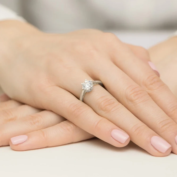 Pierścionek białe złoto z diamentem laboratoryjnym 1,00ct w ażurowej oprawie Lab Diamonds W0542.B3.LDW.04 marko