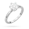 Pierścionek z białego złota diament laboratoryjny 1,00ct kamienie wokół korony Lab Diamonds W0539.B3.LDW.04 marko