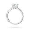 Pierścionek z białego złota diament laboratoryjny 1,00ct kamienie wokół korony Lab Diamonds W0539.B3.LDW.04 marko
