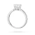 Pierścionek z białego złota diament laboratoryjny 1,00ct kamienie wokół korony Lab Diamonds W0539.B3.LDW.04 marko