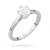 Pierścionek z białego złota diament laboratoryjny 0,70ct kamienie wokół korony Lab Diamonds W0539.B3.LDW.03 marko