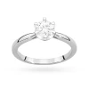 Pierścionek z białego złota diament laboratoryjny 0,70ct kamienie wokół korony Lab Diamonds W0539.B3.LDW.03 marko