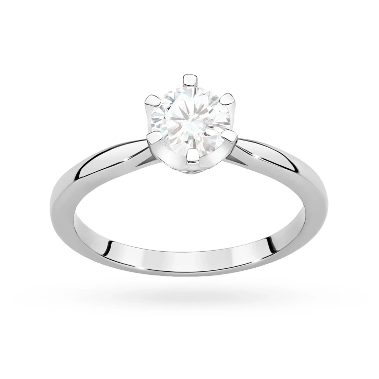 Pierścionek z białego złota diament laboratoryjny 0,70ct kamienie wokół korony Lab Diamonds W0539.B3.LDW.03 marko