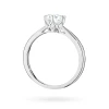 Pierścionek z białego złota diament laboratoryjny 0,70ct kamienie wokół korony Lab Diamonds W0539.B3.LDW.03 marko