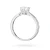 Pierścionek z białego złota diament laboratoryjny 0,70ct kamienie wokół korony Lab Diamonds W0539.B3.LDW.03 marko