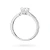 Pierścionek z białego złota diament laboratoryjny 0,50ct kamienie wokół korony Lab Diamonds W0539.B3.LDW.02 marko